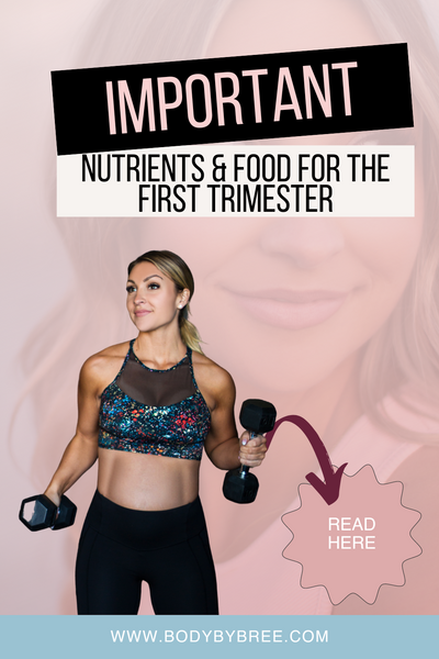 IMPORTANT NUTRIENTS AND FOOD FOR THE FIRST TRIMESTER