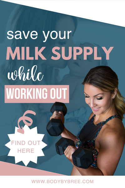 SAVE YOUR MILK SUPPLY WHILE WORKING OUT